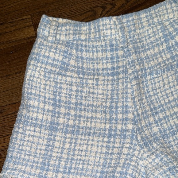Zara Checkered Blue shorts - Picture 4 of 4